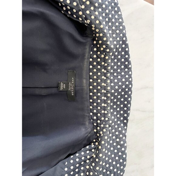 Ann Taylor- Blazer- Polka Dot - Size 10 Petite - Picture 3 of 5